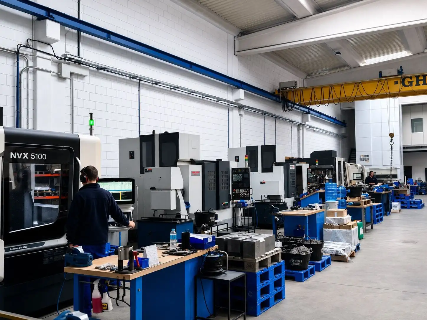 Centro de mecanizado vertical DMG MORI NVX 5100 en el taller de MSISAB